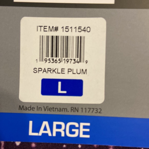 Tranquility Skorts size L brand new with tags color purple and white design - Picture 11 of 12